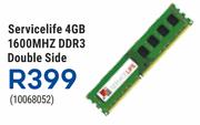 Servicelife 4GB 1600Mhz DDR3 Double Side
