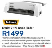 Fellowes Starlet 2 120 Comb Binder