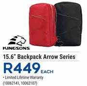 Kingsons 15.6" Backpack Arrow Series-Each