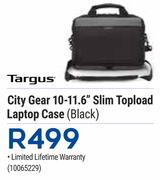 Targus City Gear 10-11.6" Slim Topload Laptop Case Black