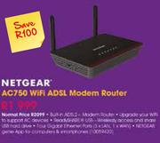 Netgear AC750 WiFi ADSL Modem Router