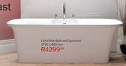 Libra Flow Bath And Surround-1700x900mm