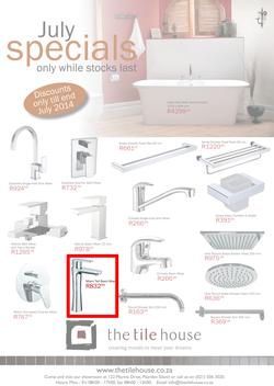 The Tile House : July Specials (1 Jul - 31 Jul 2014), page 1