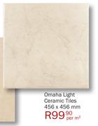 Omaha Light Ceramic Tiles-456x456mm-Per Metre Square