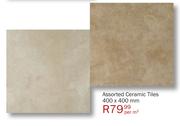 Assorted Ceramic Tiles-400x400mm-Per Metre Square