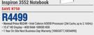 Dell Inspirion 3552 Notebook