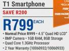 Zest T1 Smartphone + Phishield-Each 