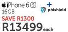 Apple iPhone 6s 16GB + Phishield-Each