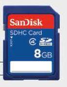 Sandisk 8GB SDHC Card