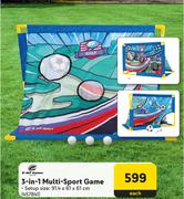 E-Jet Games 3 In 1 Multi Sport Game