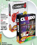 Hasbro Connect 4 Grab & Go Or Cluedo Grab & Go-Each