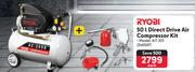 Ryobi 50L Direct Drive Air Compressor Kit 246597