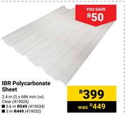 IBR Polycarbonate Sheet 419032-3m