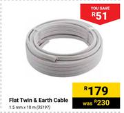 Flat Twin & Earth Cable 35197-1.5mm X 10m