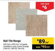 Bali Tile Range 784137, 784133, 784124-Per m²