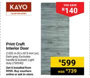 kayo Print Craft Interior Door 730240