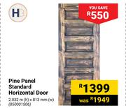 H Pine Panel Standard Horizontal Door 850001506-2.032m(h) X 813mm(w)