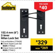 Builders 2-Lever Como Lock Set 779461