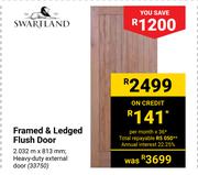 Swartland Framed & Ledged Flush Door 33750