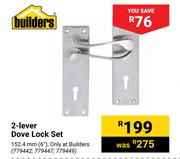Builders 2-Lever Dove Lock Set 