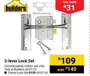 Builders 2-Lever Lock Set 418113