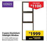 Kenzo 3-Pane Aluminium Sidelight Window 1014