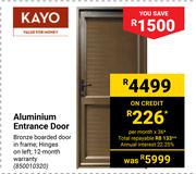 Kayo Aluminium Entrance Door 850010320