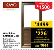 Kayo Aluminium Entrance Door 850010342