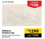 PG Bison Malbacco Postform Top