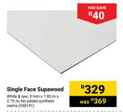 Single Face Supawood