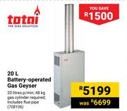 Totai 20L Battery Operated Gas Geyser
