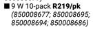 Lightworx 9W 10 Pack LED Lights-Per Pack