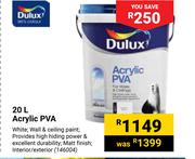 Dulux 20L Acrylic PVA 