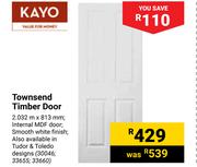 Kayo Townsend Timber Door