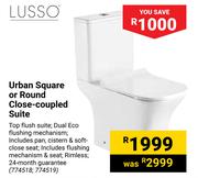 Lusso Urban Square Or Round Close Coupled Suite