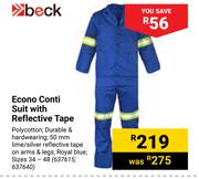 Beck Econo Conti Suit With Reflective Tape