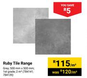 Ruby Tile Range-500mm x 500mm Per Sqm