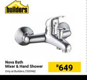 Builders Nova Bath Mixer & Hand Shower