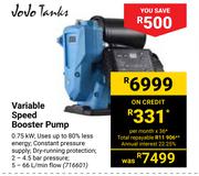 JoJo Tanks Variable Speed Booster Pump