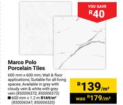 Marco Polo Porcelain Tiles-600mm x 600mm Per Sqm