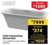 Lusso Orilla Freestanding Skirted Bath