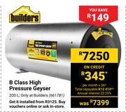 Builders B Class High Pressure Geyser 661781