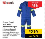 Beck Econo Conti Suit With Reflective Tape 637615, 637640