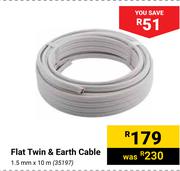 Flat Twin & Earth Cable 35197-1.5mm X 10m