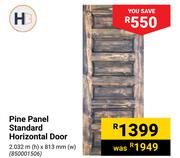 Pine Panel Standard Horizontal Door