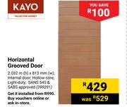 Kayo Horizontal Grooved Door
