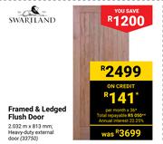 Swartland Framed & Ledged Flush Door