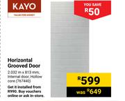 Kayo Horizontal Grooved Door