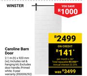 Winster Caroline Barn Door