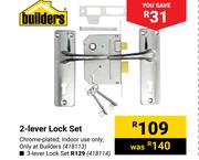 Builders 2 Lever Lock Set
